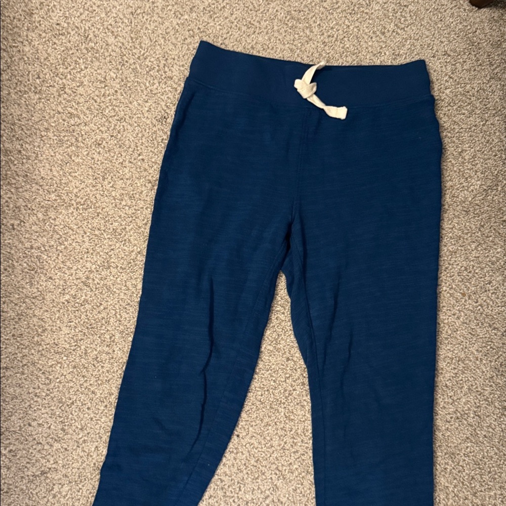 J. Crew Women's Light Mint and Navy Drawstring Joggers - Picture 4 of 7
